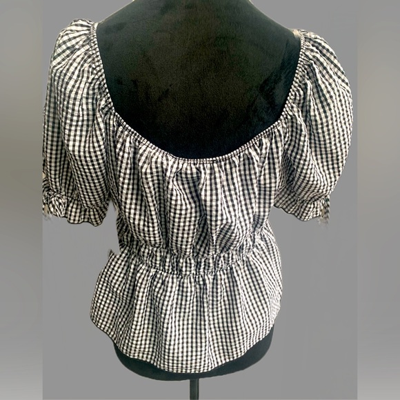 Skinny Boho black & white Top-NWT. - Picture 2 of 3